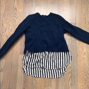 Navy sweater